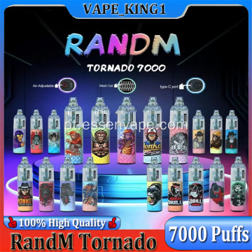 Randm Randm Tornado 7000 Pufos Vape descartável